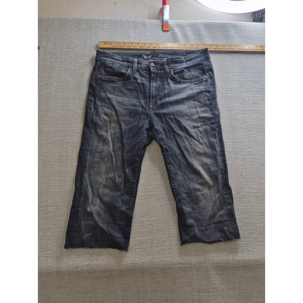Joe's Jeans Faded Denim Shorts Mens 32 Blue Cotton Whiskers Detail Medium Wash